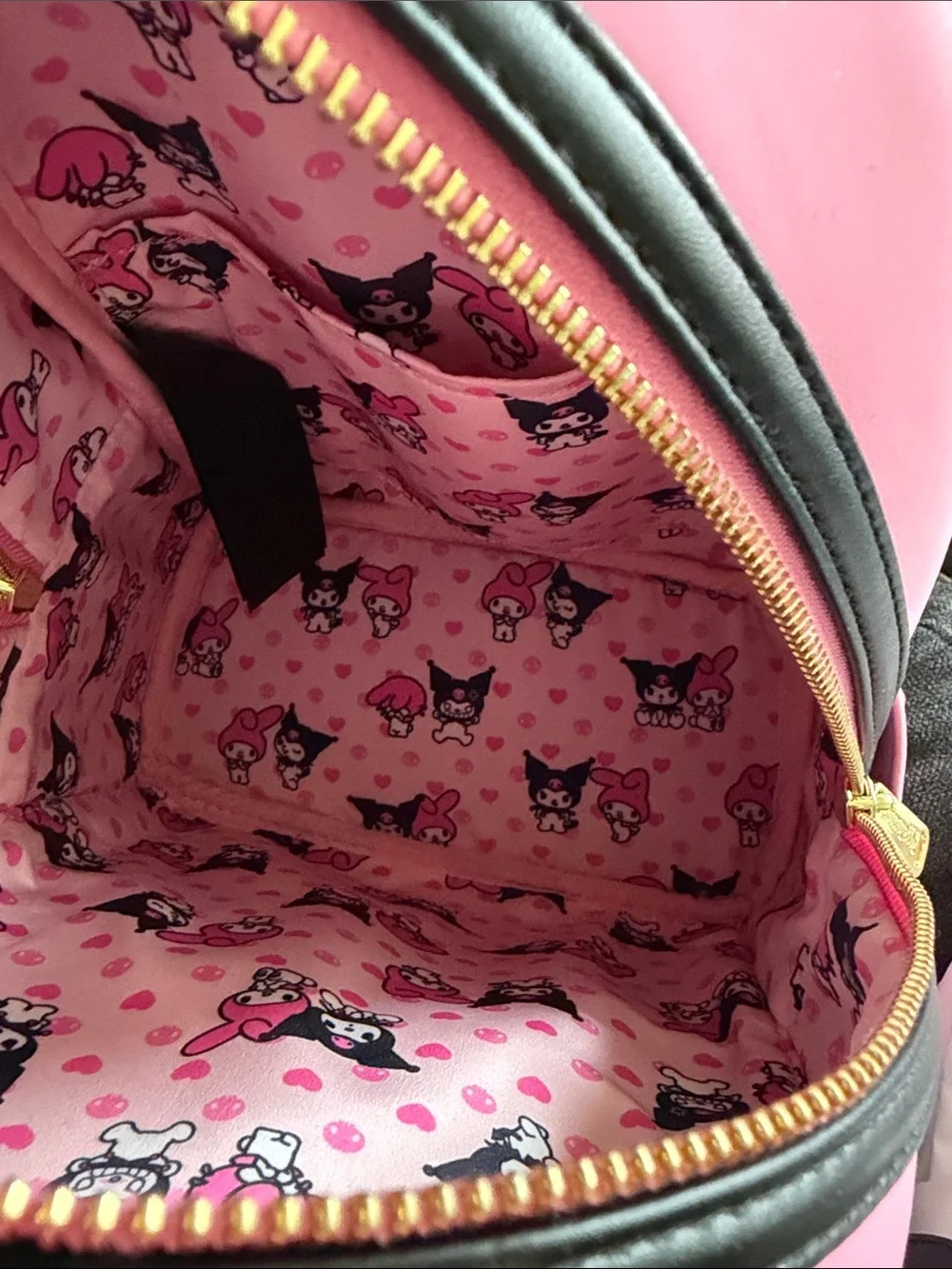 Sanrio loungefly Backpack - Pink Kuromi & My Melody Design